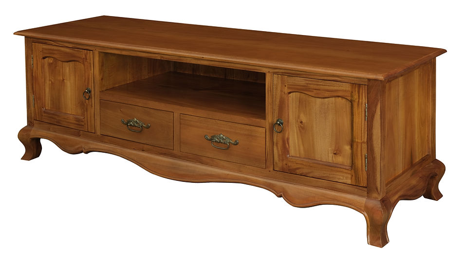 La Cove French Provincial Entertainment Unit, Light Pecan, 168cm