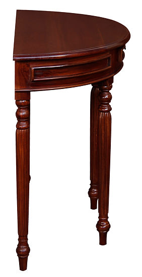 Semi Circle Senora Hallway Table, Mahogany