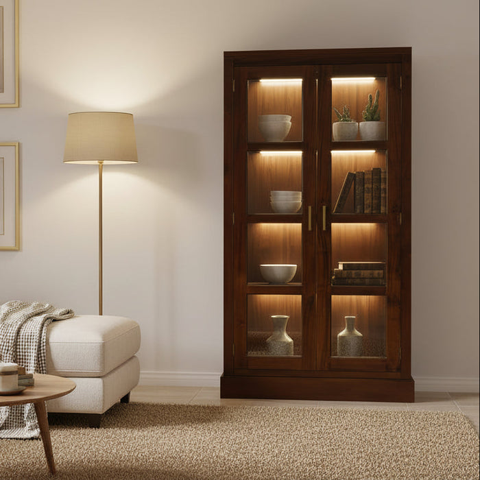 Paris Display Cabinet, 90Wx35Dx180H cm