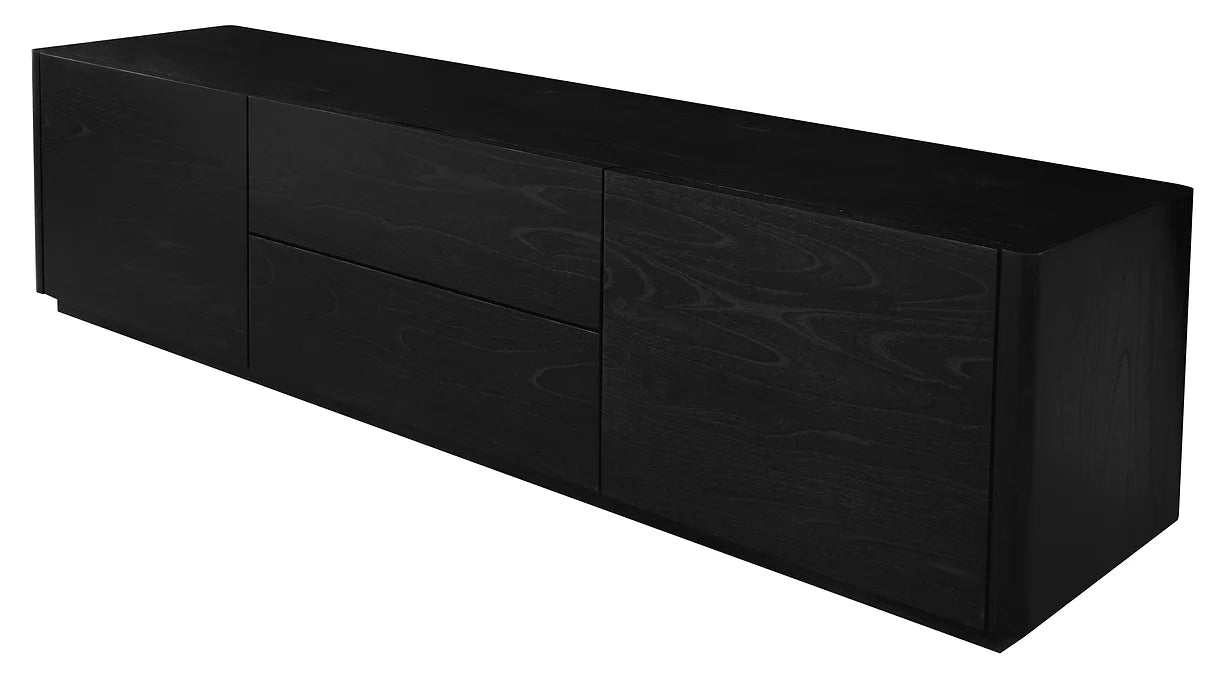 Black Gatsby 2 Door 2 Drawer Tv Stand 190cm