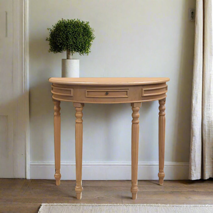 Semi Circle Senora Hallway Table, 76cm