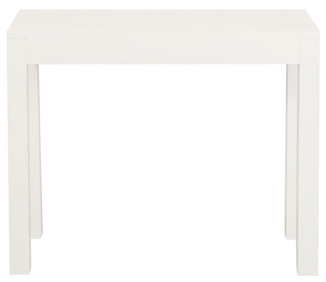 White Amsterdam 1 Drawer Console Sofa Table 90cm