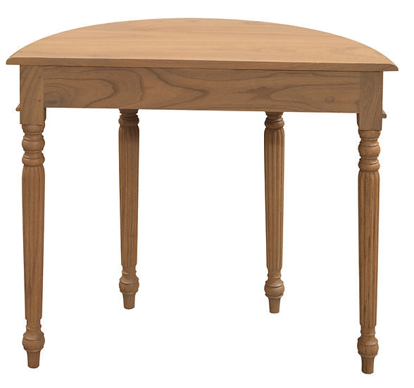 Semi Round Senora Hallway Table, Natural