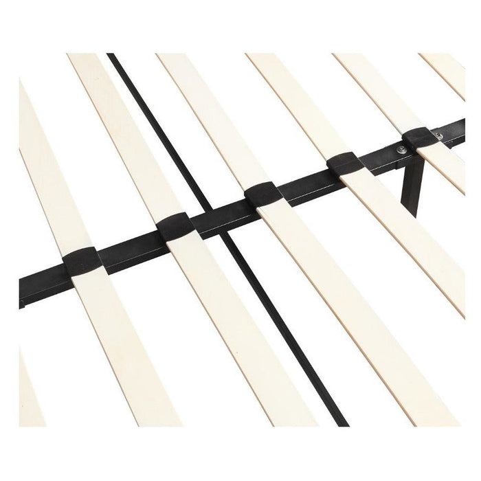 Monica White Faux Leather Double Bed Frame