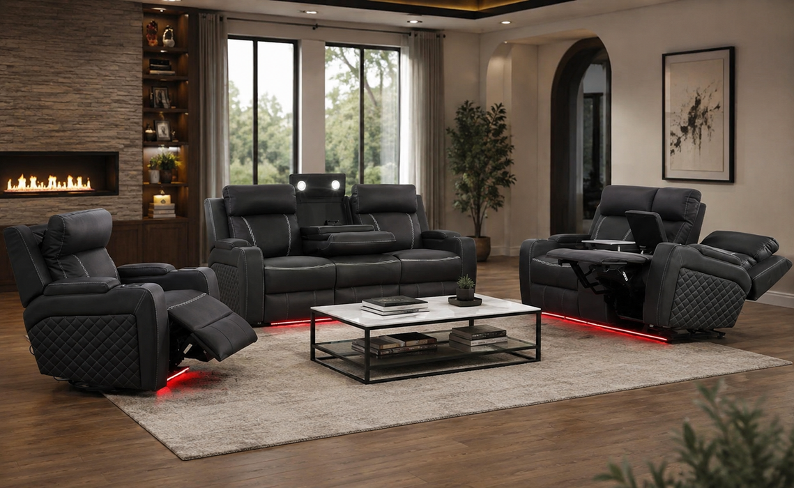 Madison 5 Seater Recliner in Fabric