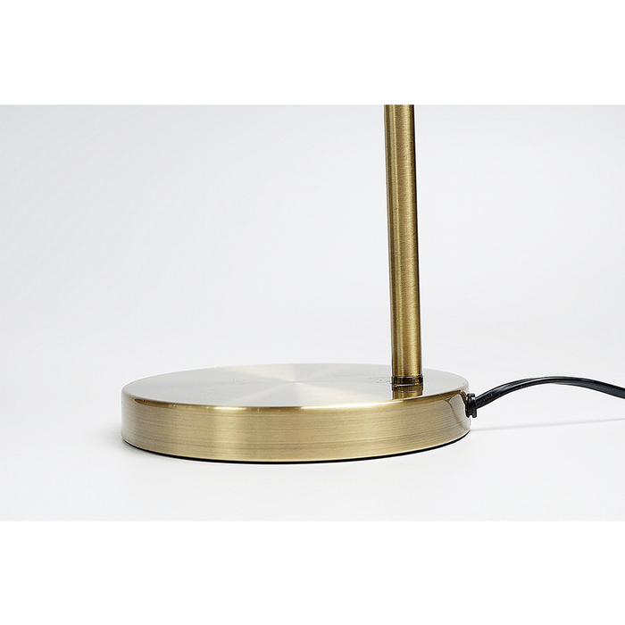 Manor Metal Floor Lamp - Weathered Brass