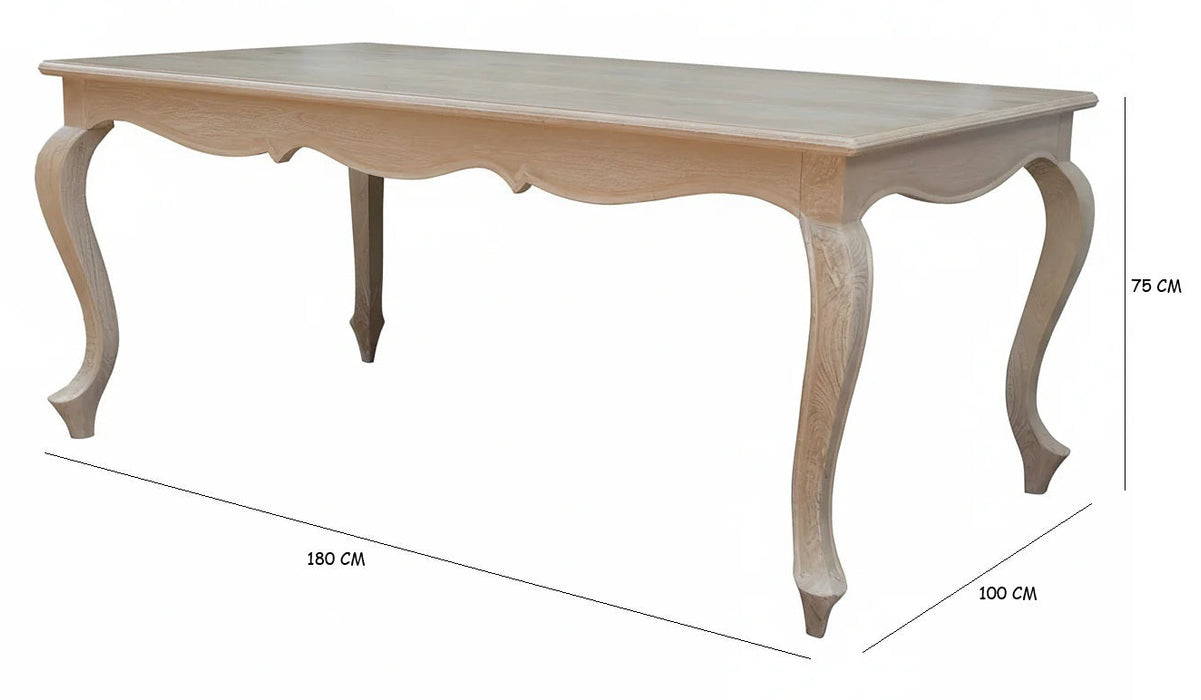 Moore Grey Wash Dinning Table 180cm