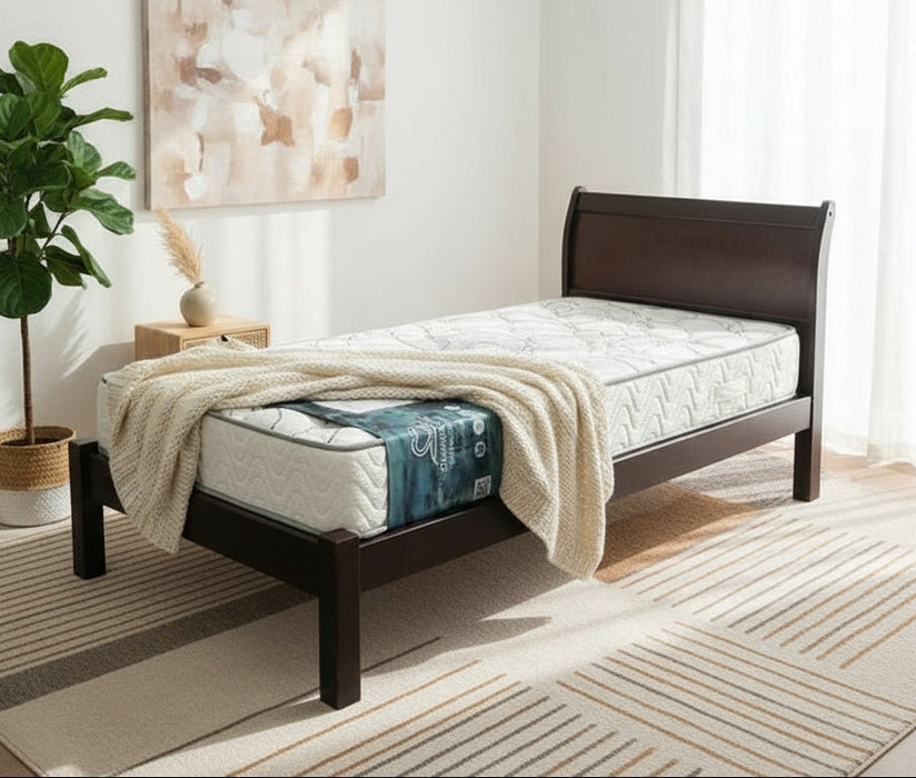 Lindas Solid Pine Wood Bed - Options: 6 Colours