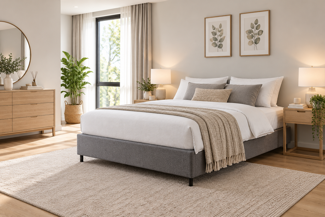 Glenbrook Queen Bed Base Grey