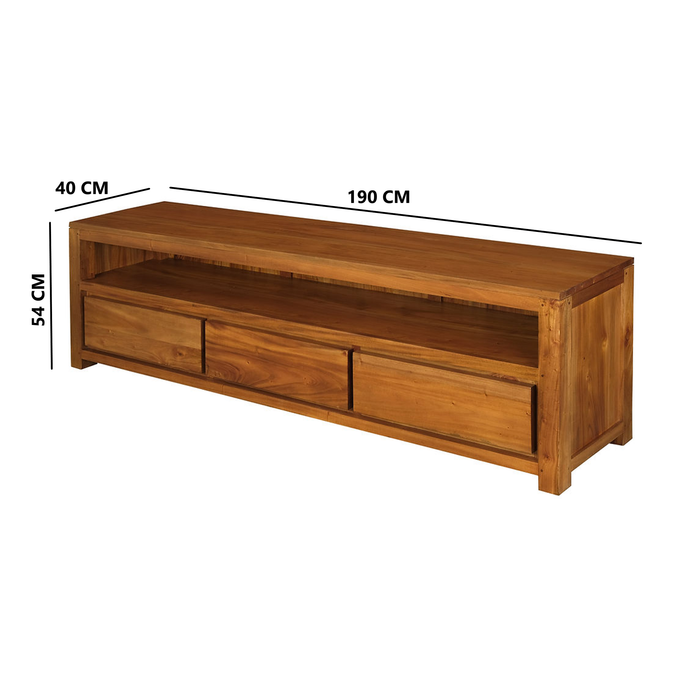 Katoomba 3 Drawer Entertainment Unit Cedar