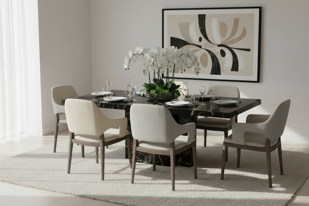 Carmela Marble Dining Table  160cm to 240cm