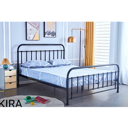 Akira Metal Bed, Black