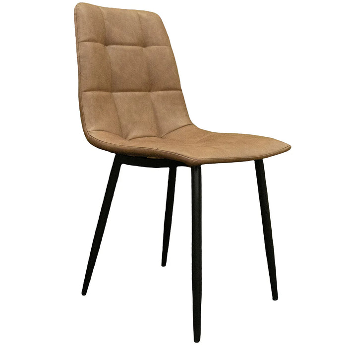 Arthur Faux Leather Set of 4 Dining Chair - Tan