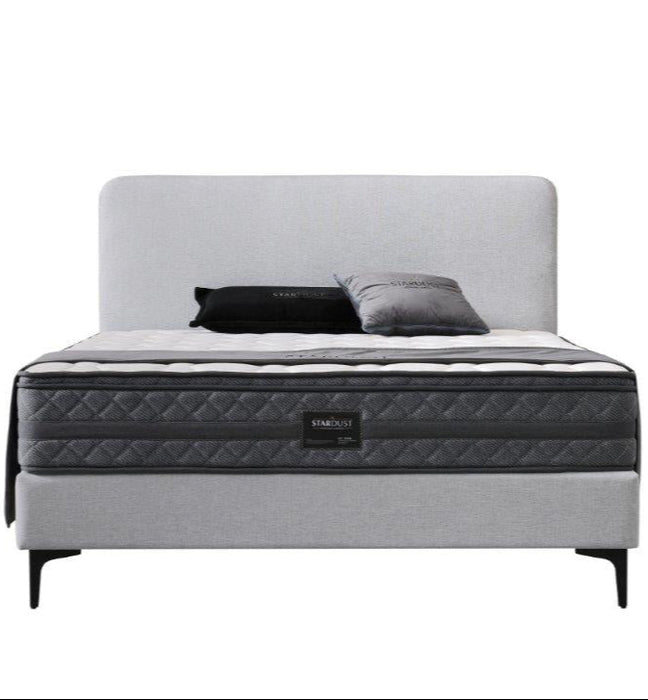 Light Grey Charlotte Upholstered Bed, 3 Sizes