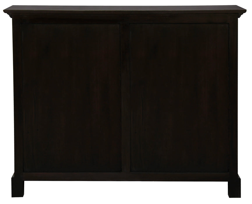 Tasman Solid Mahogany Wood Low Bookcase