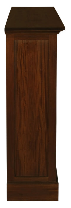 Tasman Solid Mahogany Wood Low Bookcase