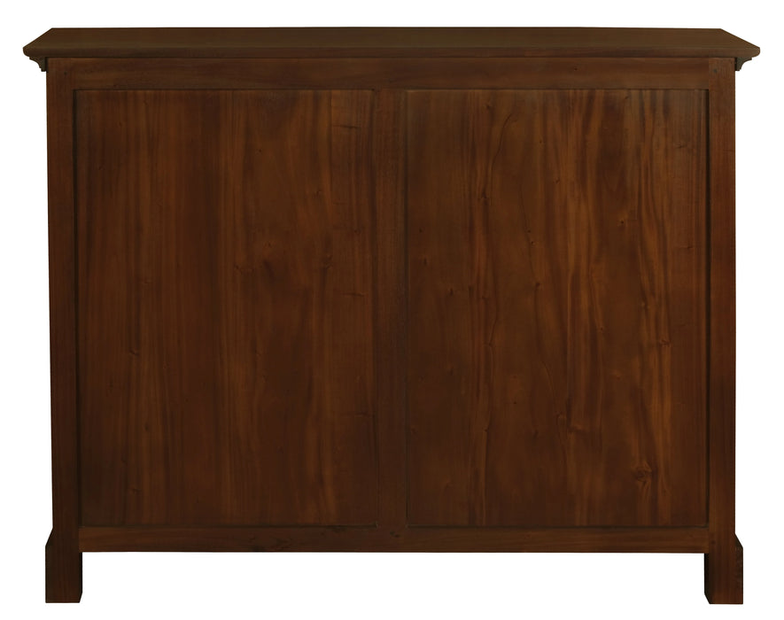 Tasman Solid Mahogany Wood Low Bookcase