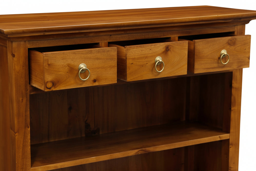 Tasmania 3 Drawer Timber Bookcase