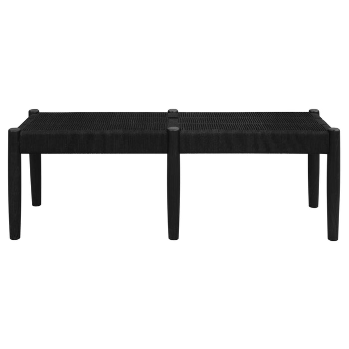Kelly Loom Oak Bench 2-Seater Bench
