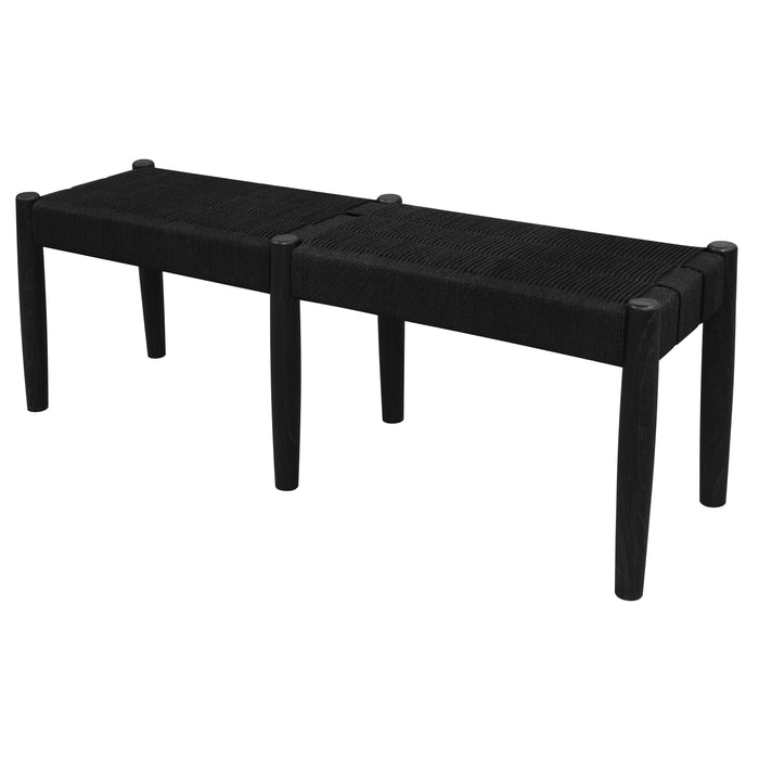 Kelly Loom Oak Bench 2-Seater Bench