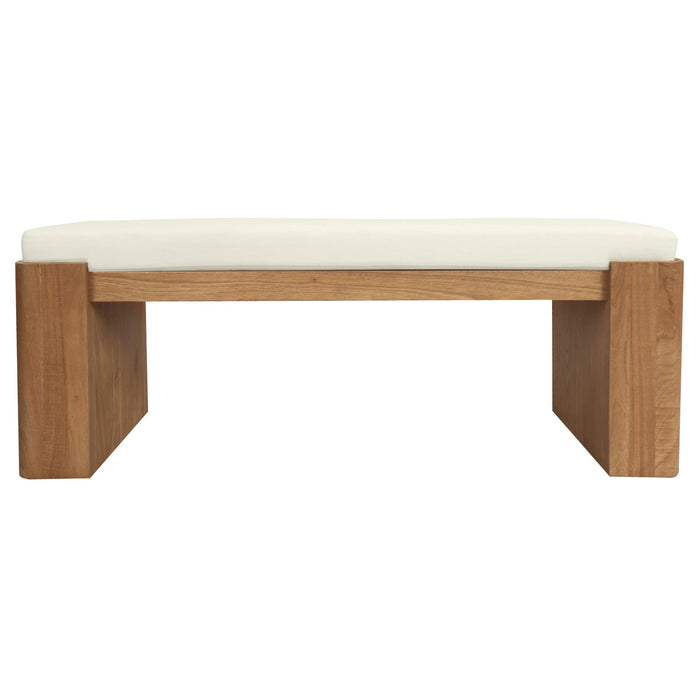 Adelle Solid Mindi Timber Bench - Small