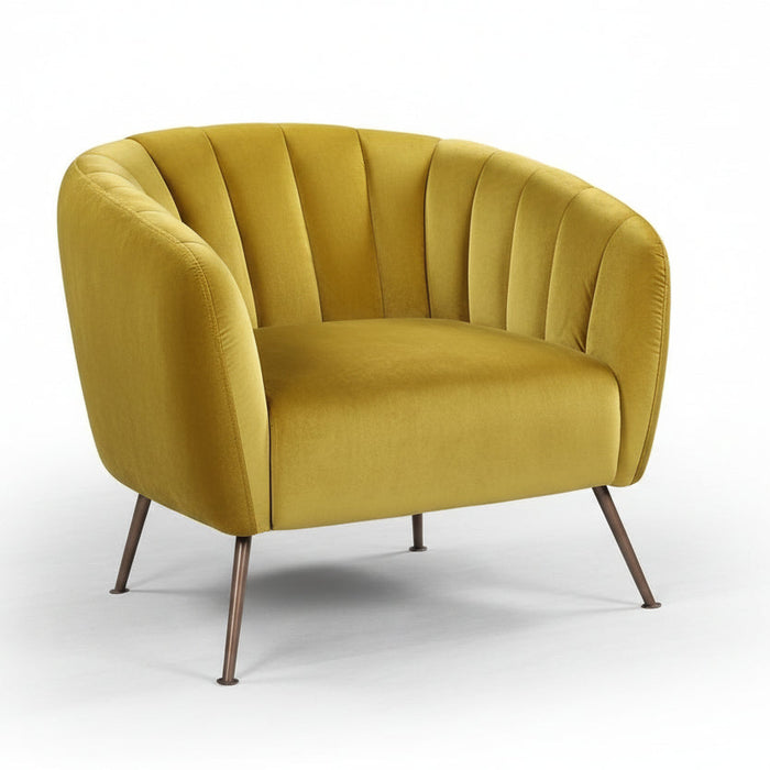 Monet Arm Chairs in Velvet Gold