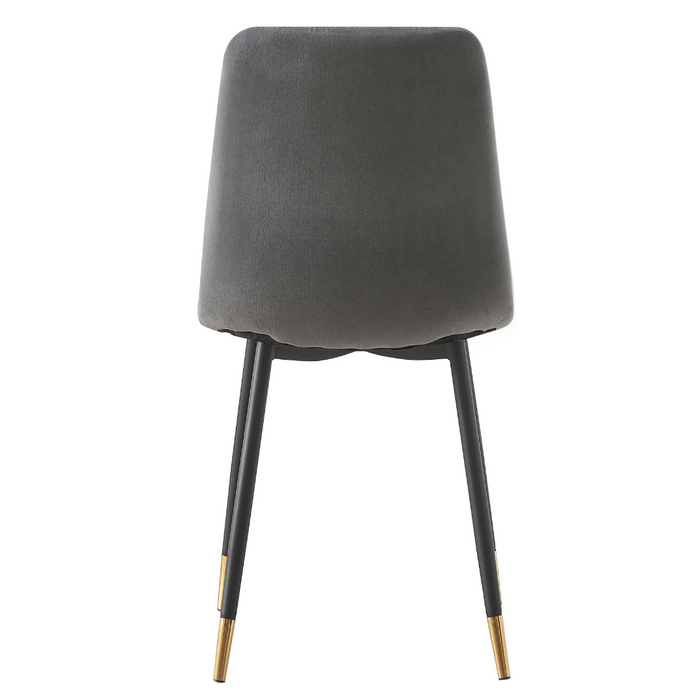 Tio Velvet Dining Chairs Grey