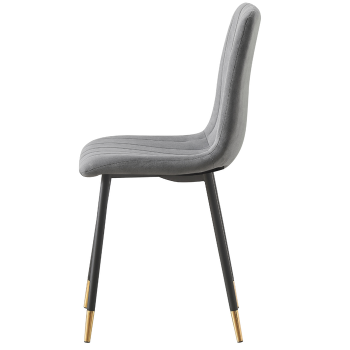 Tio Velvet Dining Chairs Grey