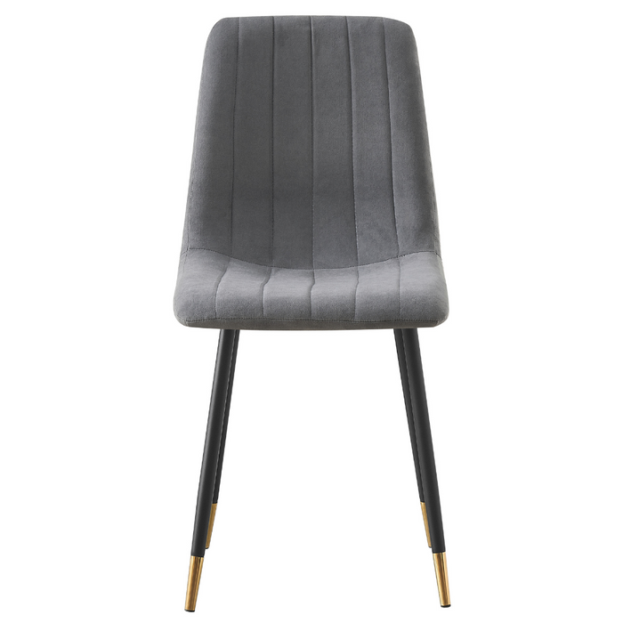 Tio Velvet Dining Chairs Grey