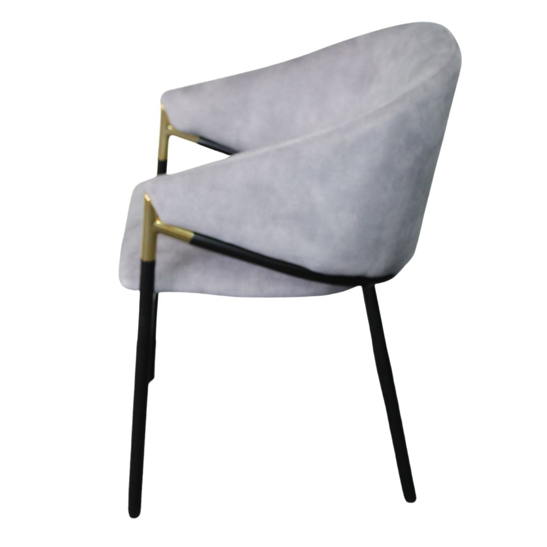 Manhattan Chair Velvet - Light Grey