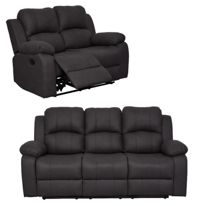 5 Seater Valor Fabric Manual Recliner