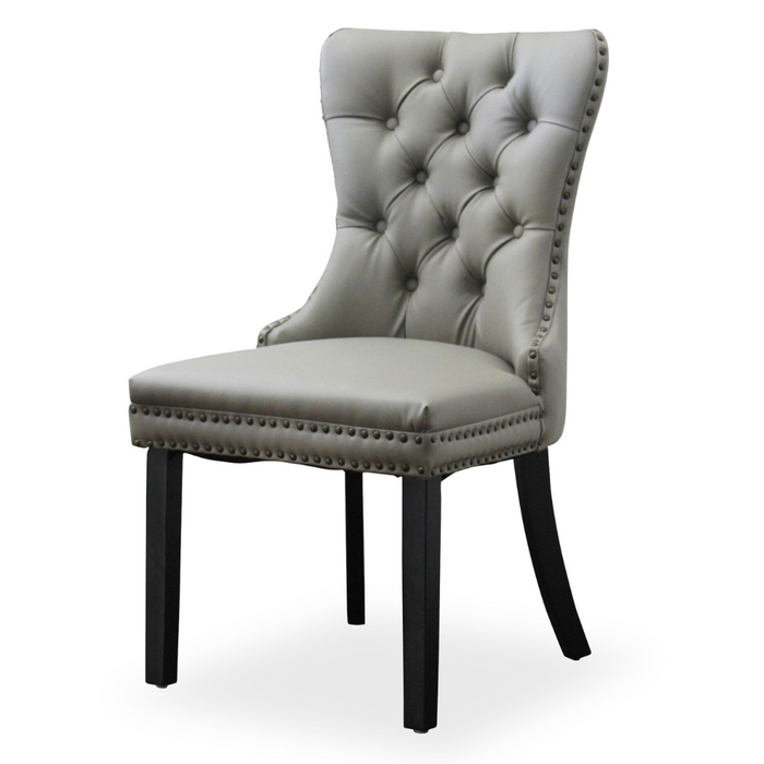 Grey Elena Faux Leather Dining Chair
