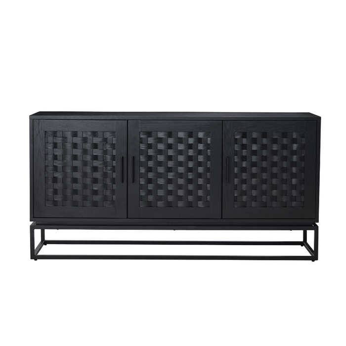 Brittania 3 Door Buffet Black