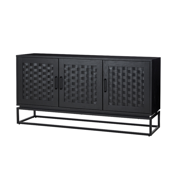 Brittania 3 Door Buffet Black