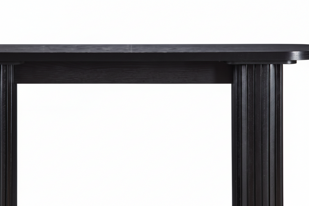 Melba Black Ash Wood Console Table 120cm