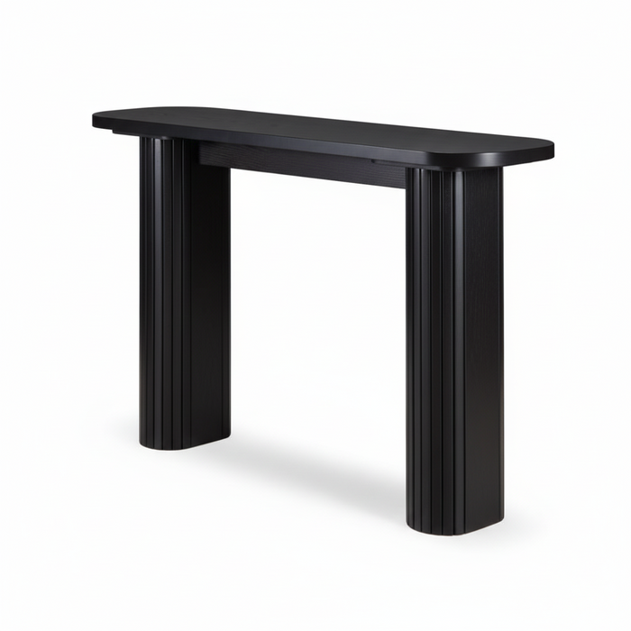 Melba Black Ash Wood Console Table 120cm