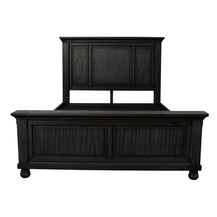 Pasena King Timber Bed Frame, Black