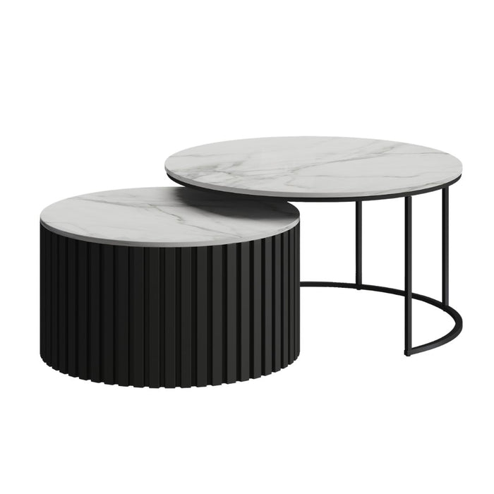 Roxan 2 Piece Coffee Table Black