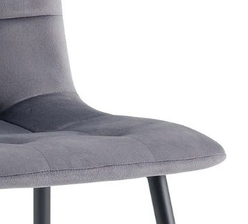 Foran Grey Luxe Velvet Dining Chair