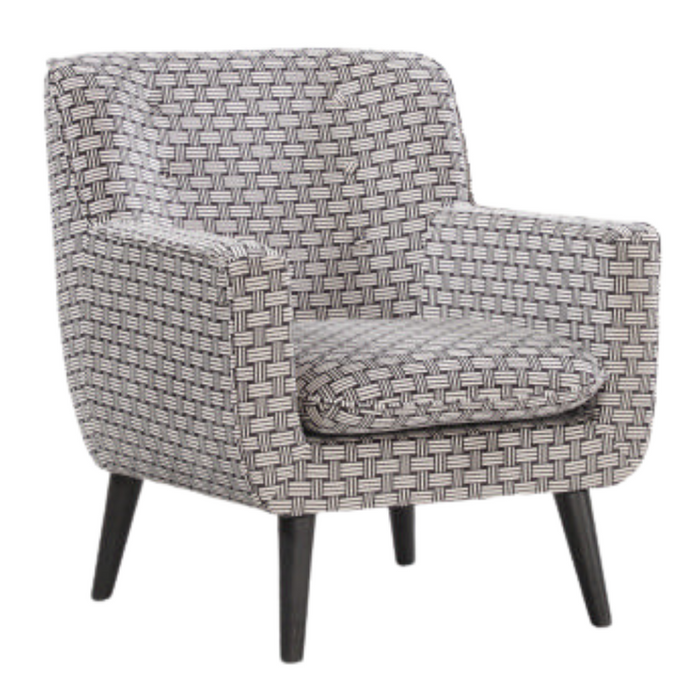 Georgia Chair upholstered in Monochrome Weave Fabric