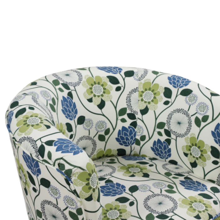 Scandinavian Floral Accent Chair