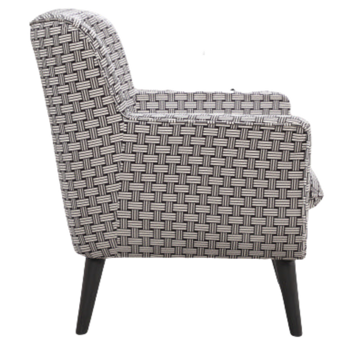 Georgia Chair upholstered in Monochrome Weave Fabric
