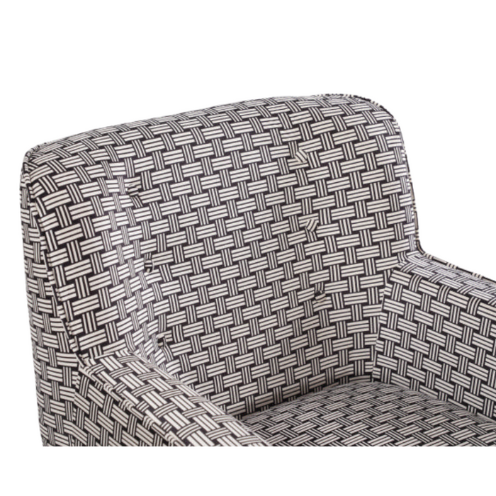 Georgia Chair upholstered in Monochrome Weave Fabric