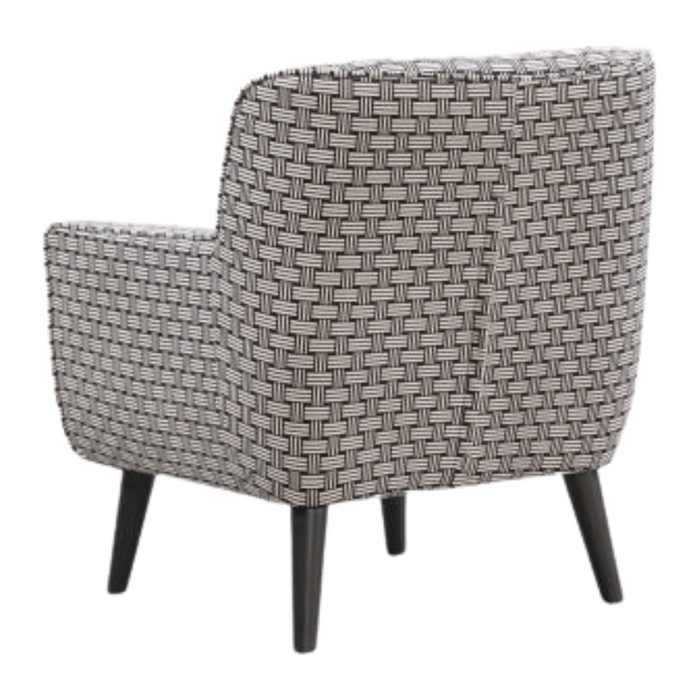 Georgia Chair upholstered in Monochrome Weave Fabric