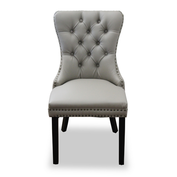 Grey Elena Faux Leather Dining Chair