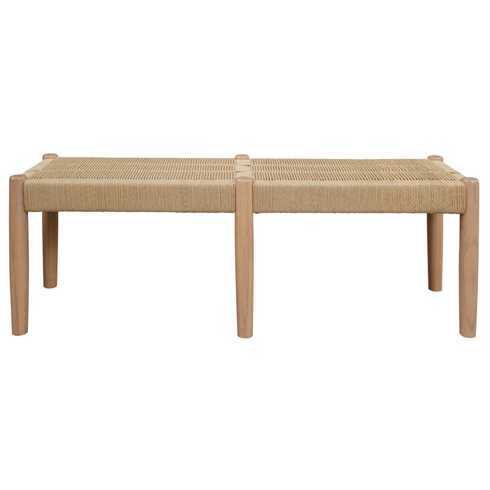 Kelly Loom Oak Bench 2-Seater Bench