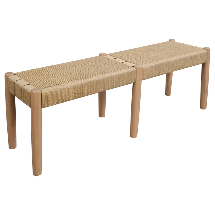 Kelly Loom Oak Bench 2-Seater Bench