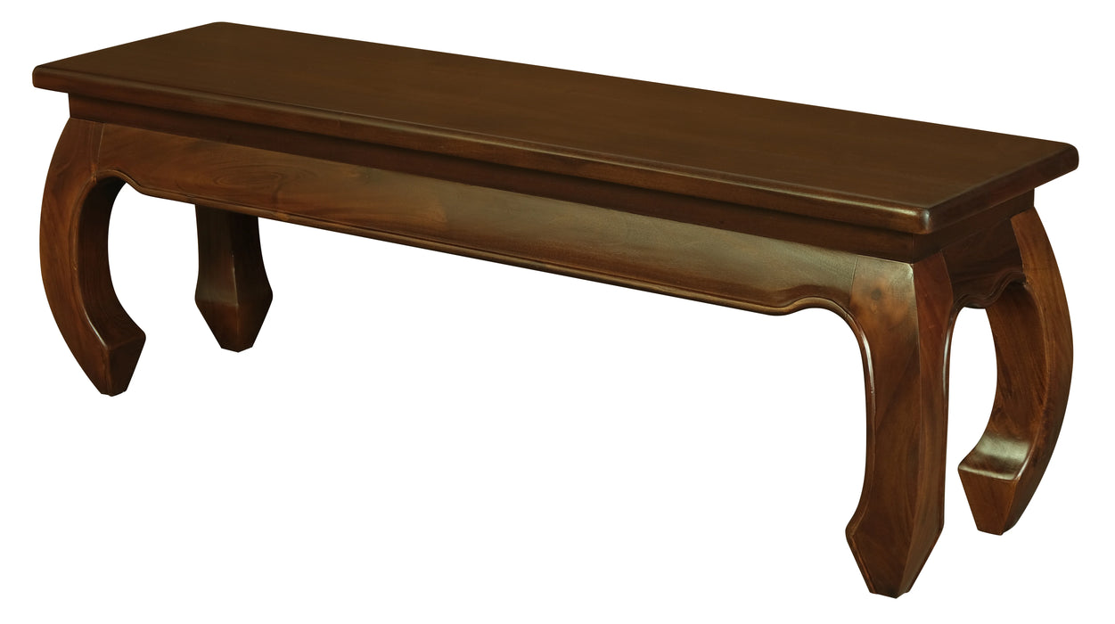 Imperial Opium Leg Bench Mahogany 128cm