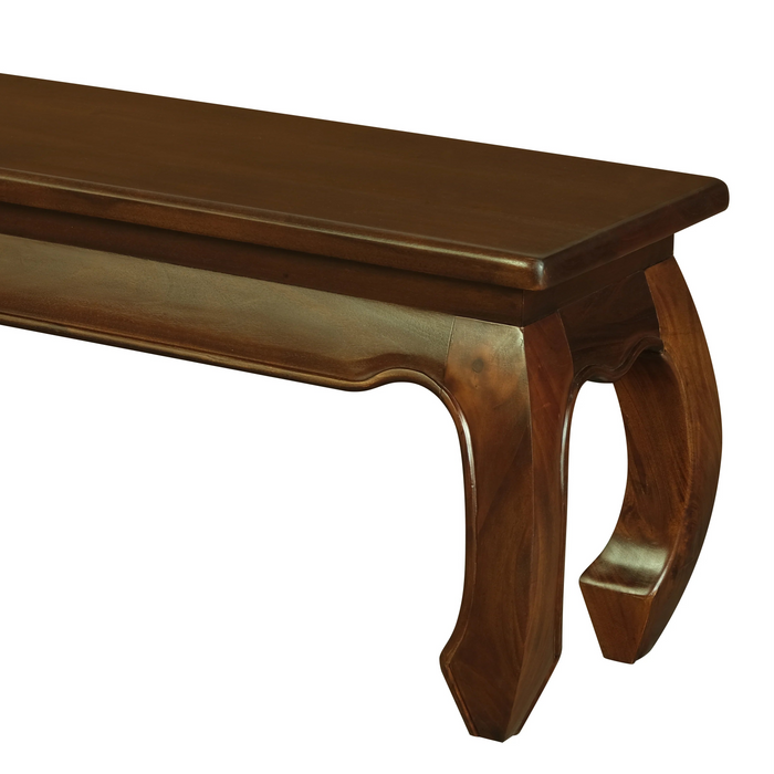 Imperial Opium Leg Bench Mahogany 128cm