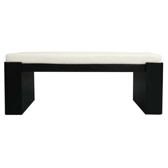 Adelle Solid Mindi Timber Bench - Small